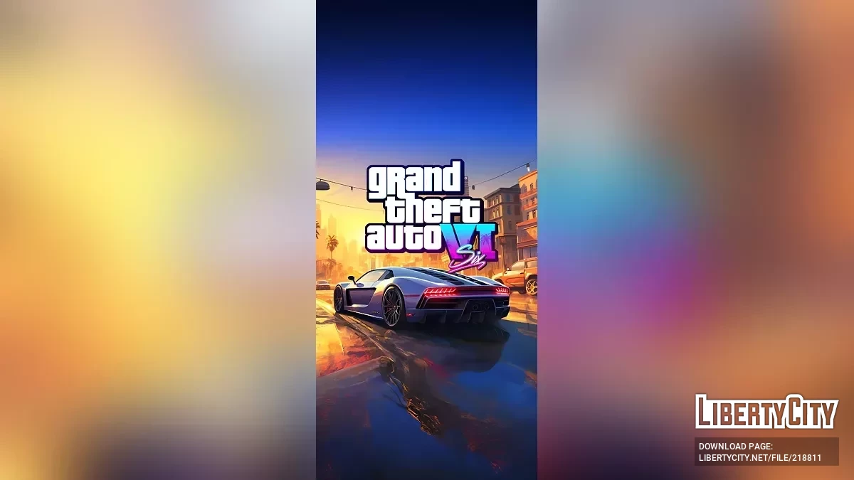 Fonds d'écran style Grand Theft Auto VI / GTA 6