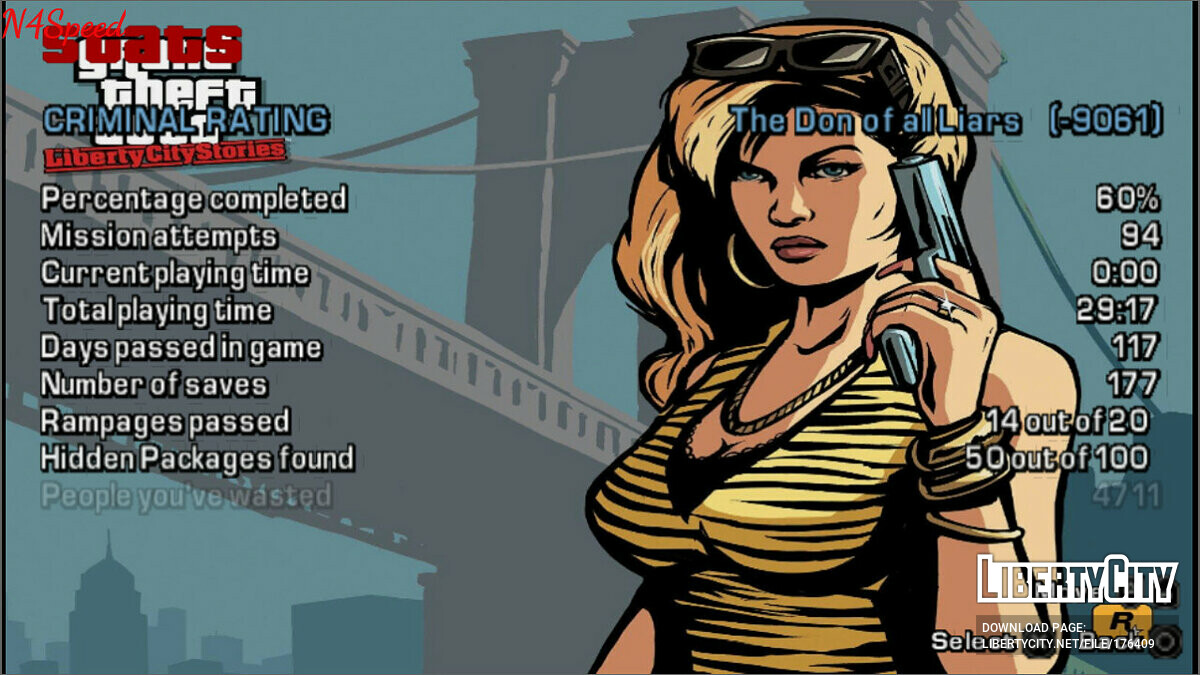 Saves for GTA Liberty City Stories: 20 saves for GTA Liberty City