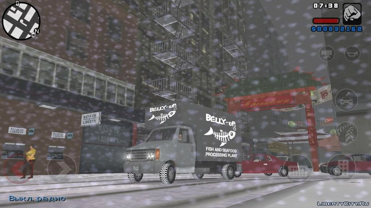 Winter Mod for GTA LCS Mobile / GTA Liberty City Stories (iOS, Android)