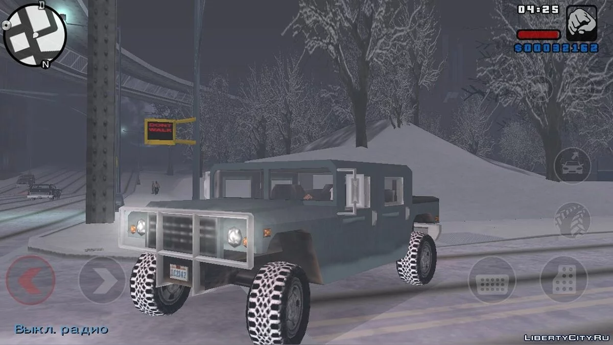 Winter Mod for GTA LCS Mobile / GTA Liberty City Stories (iOS, Android)