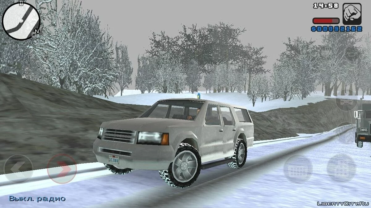 Winter Mod for GTA LCS Mobile / GTA Liberty City Stories (iOS, Android)