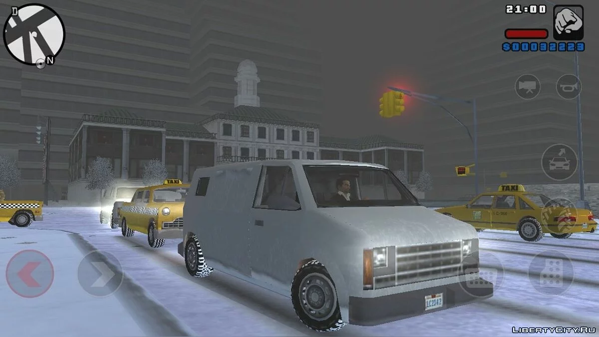 Winter Mod for GTA LCS Mobile / GTA Liberty City Stories (iOS, Android)