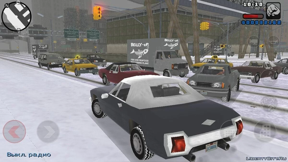 Winter Mod for GTA LCS Mobile / GTA Liberty City Stories (iOS, Android)