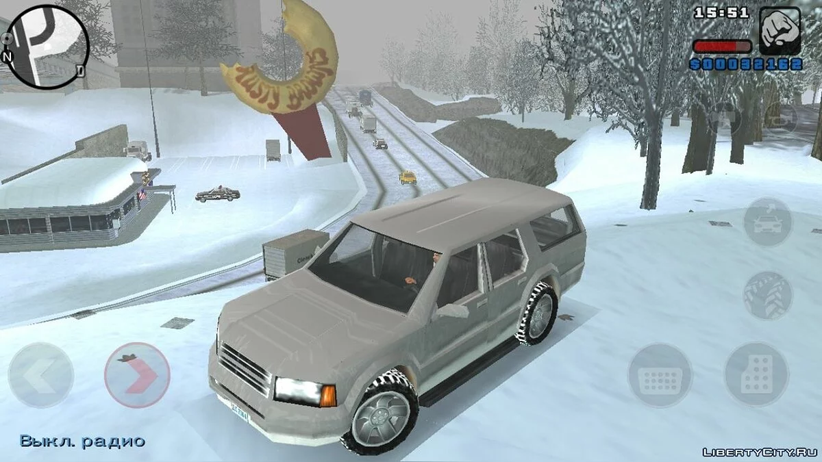 Winter Mod for GTA LCS Mobile / GTA Liberty City Stories (iOS, Android)