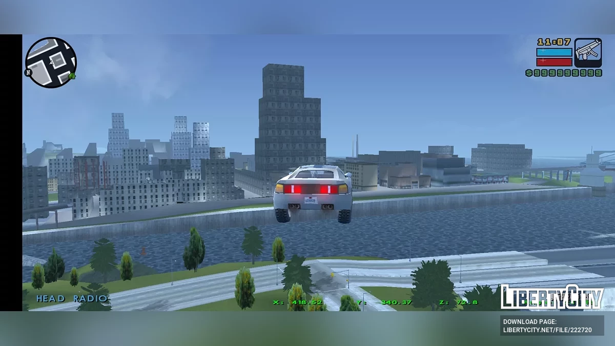 Можливість літати на машині / GTA Liberty City Stories (iOS, Android)