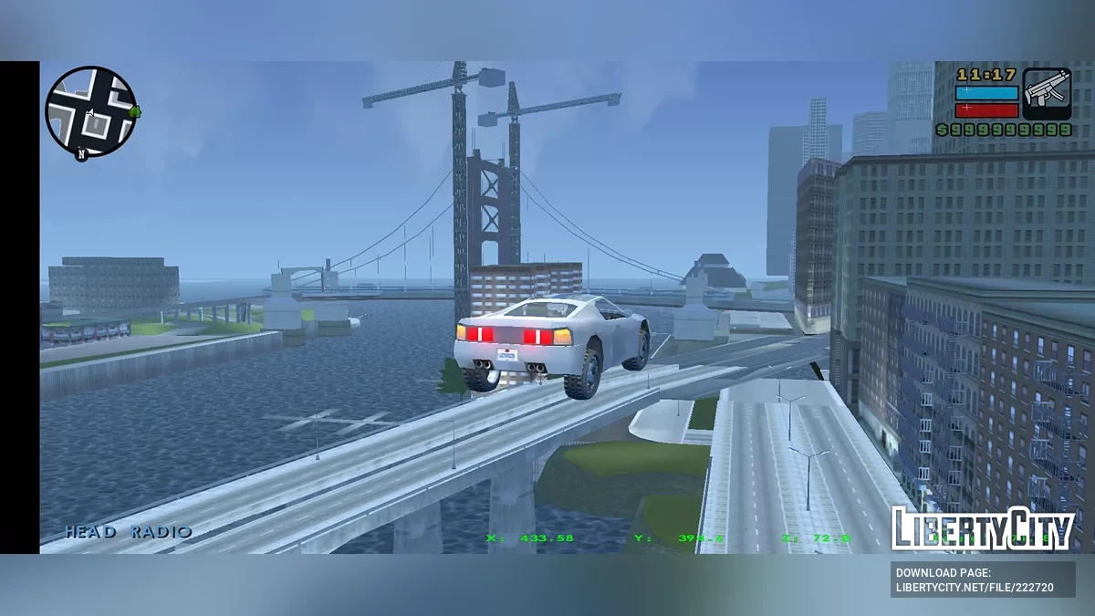 Можливість літати на машині / GTA Liberty City Stories (iOS, Android)