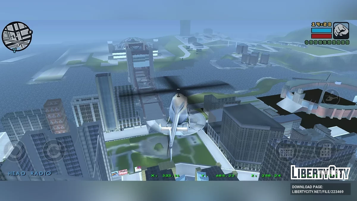 Unlimited Flying / GTA Liberty City Stories (iOS, Android)