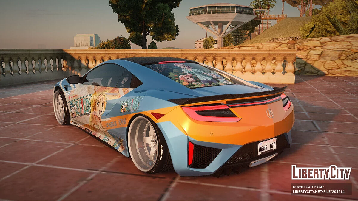 Acura NSX Stance 2017 Itasha Nami / GTA San Andreas