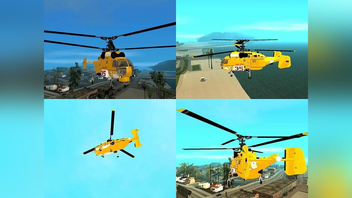 Planes and helicopters for GTA San Andreas from Smokie (12 planes and  helicopters)