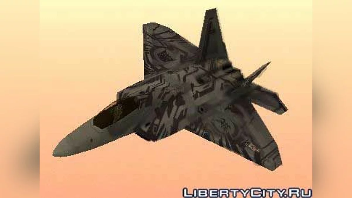 F-22 Raptor Starscream Tattoo Skin / GTA San Andreas