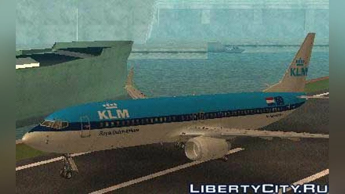 Обкладинка KLM Boeing 737 800 / GTA San Andreas