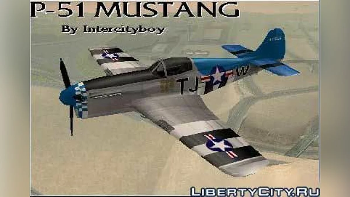 Справжній P-51 Мустанг Другої світової війни / GTA San Andreas