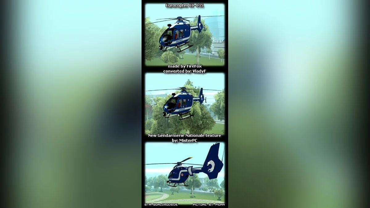 EC-135 Gendarmerie / GTA San Andreas