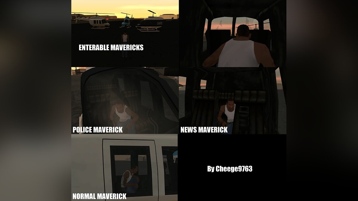 Download Enterable Mavericks for GTA San Andreas