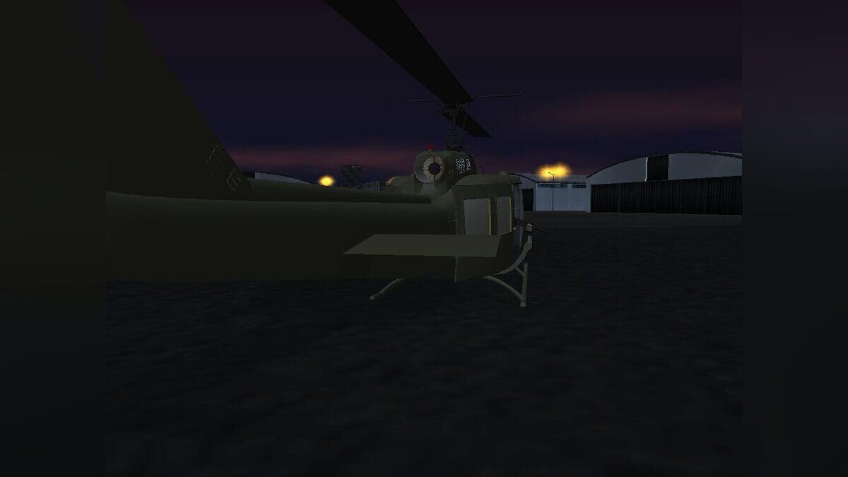 A helicopter from the game TimeShift Black for GTA San Andreas