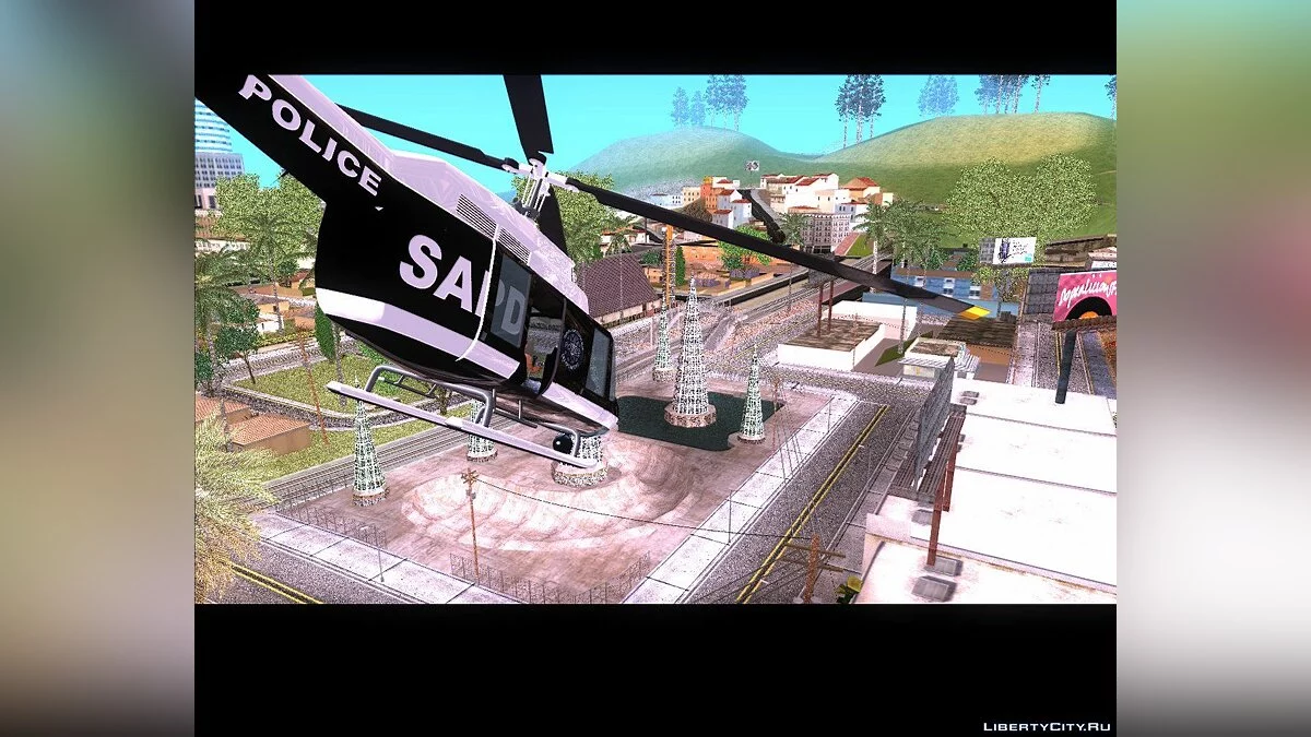 Поліцейський вертоліт GTA IV в стилі SA / GTA San Andreas