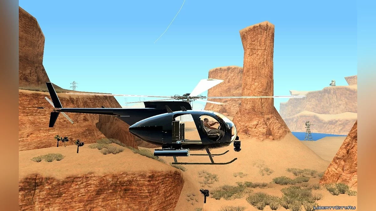 Buzzard Attack Chopper з GTA 5 (V3.0 Final) / GTA San Andreas