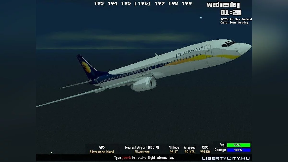 Jet Airways Boeing 737-800 / GTA San Andreas