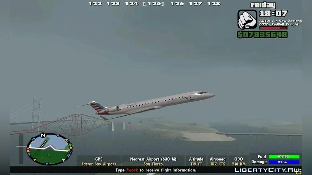 Американський орел CRJ700 / GTA San Andreas