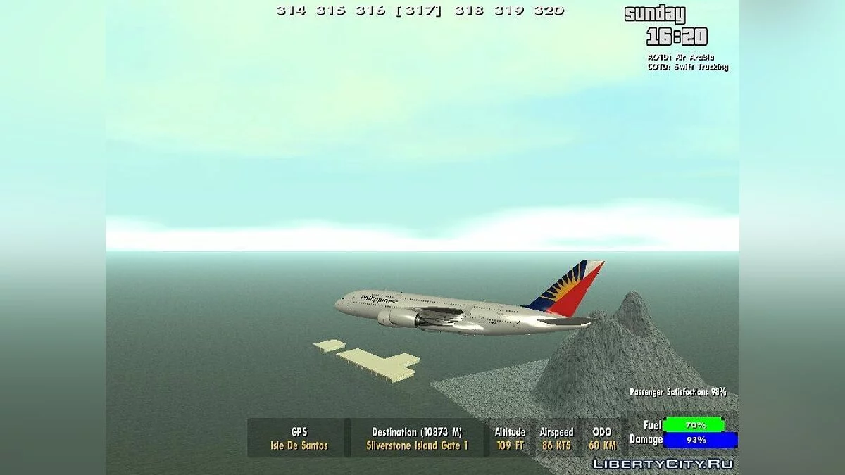 Філіппінські авіалінії Airbus A380-800 / GTA San Andreas