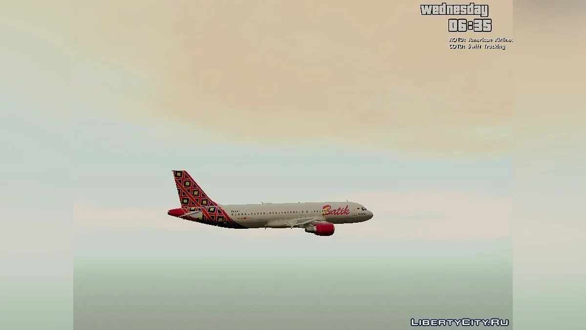 Batik Air Airbus A320 / GTA San Andreas
