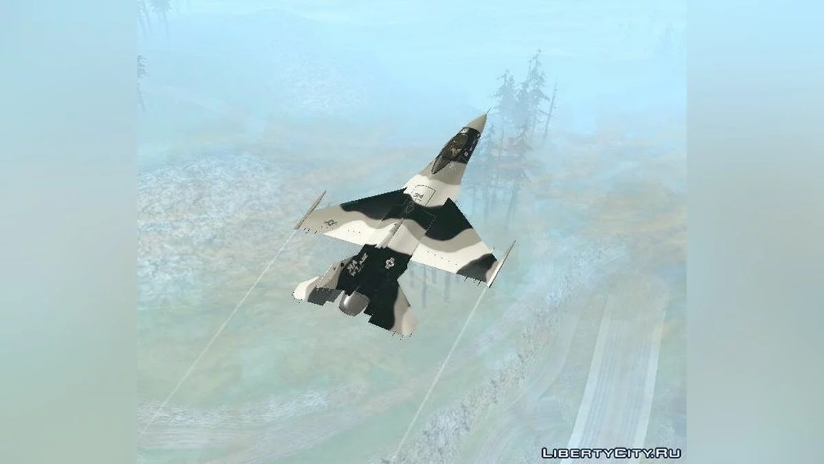 سرب F-16 المهاجم في ألاسكا - تمويه أسود / جي تي إيه سان أندرياس