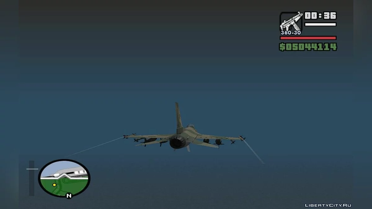 F-16 Fighter-Bomber Green-Brown Camo / GTA San Andreas