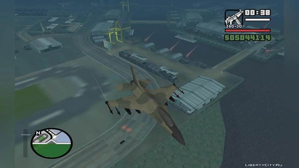 F-16 Fighter-Bomber Green-Brown Camo / GTA San Andreas