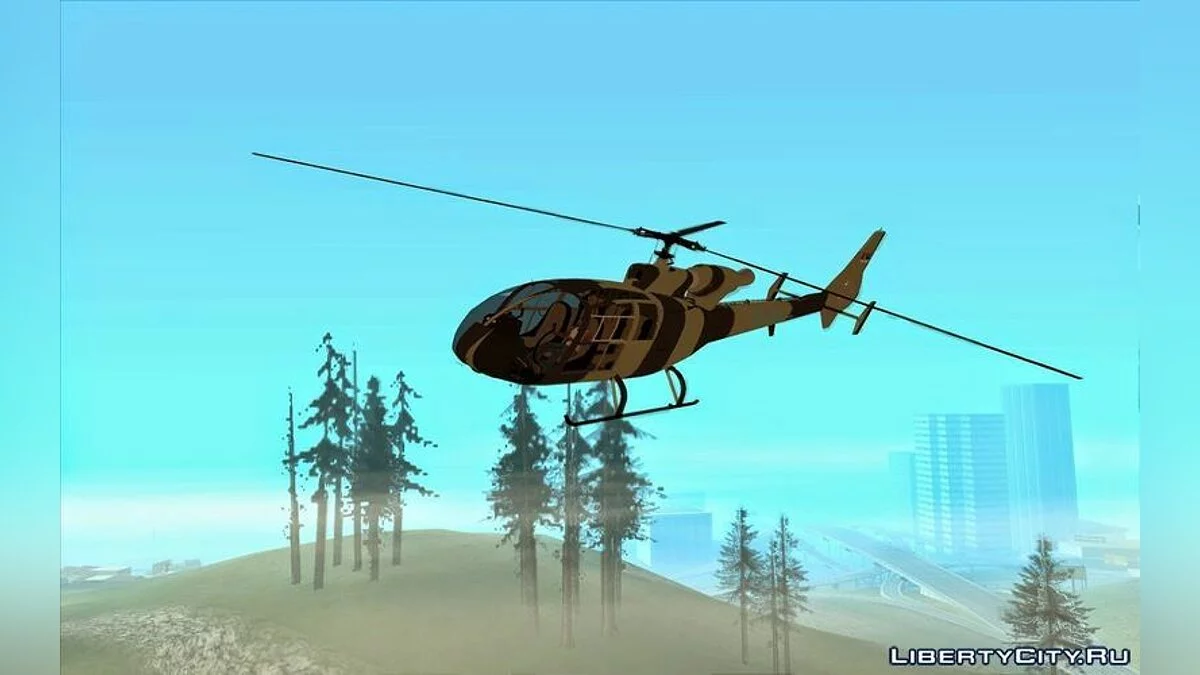 Gazelle SA 342 CAMO de la Policía Serbia / GTA San Andreas