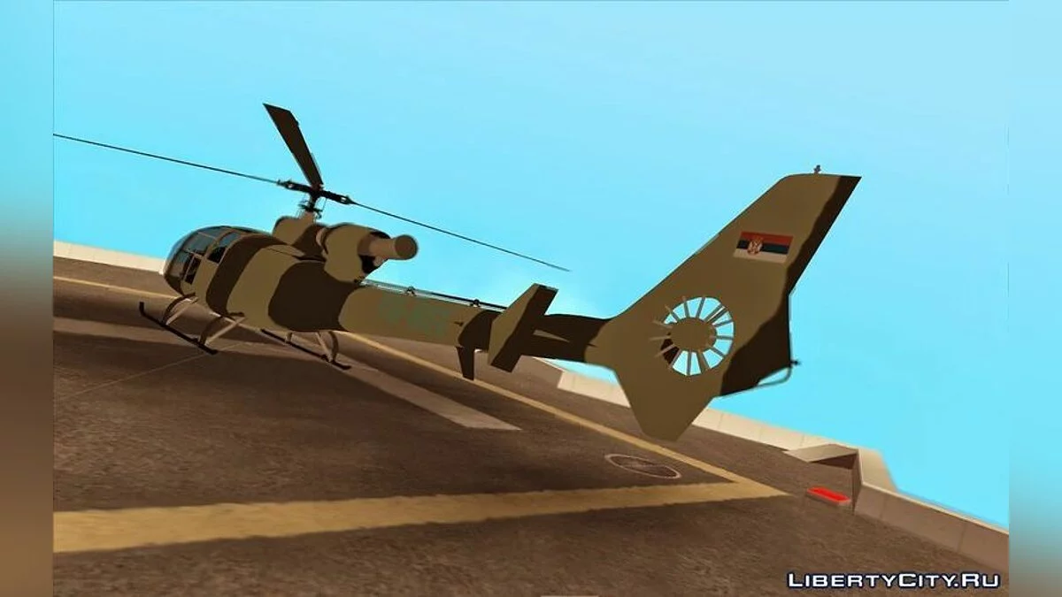 Gazelle SA 342 CAMO de la Policía Serbia / GTA San Andreas