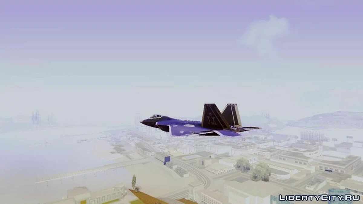 Black F-22 Raptor / GTA San Andreas