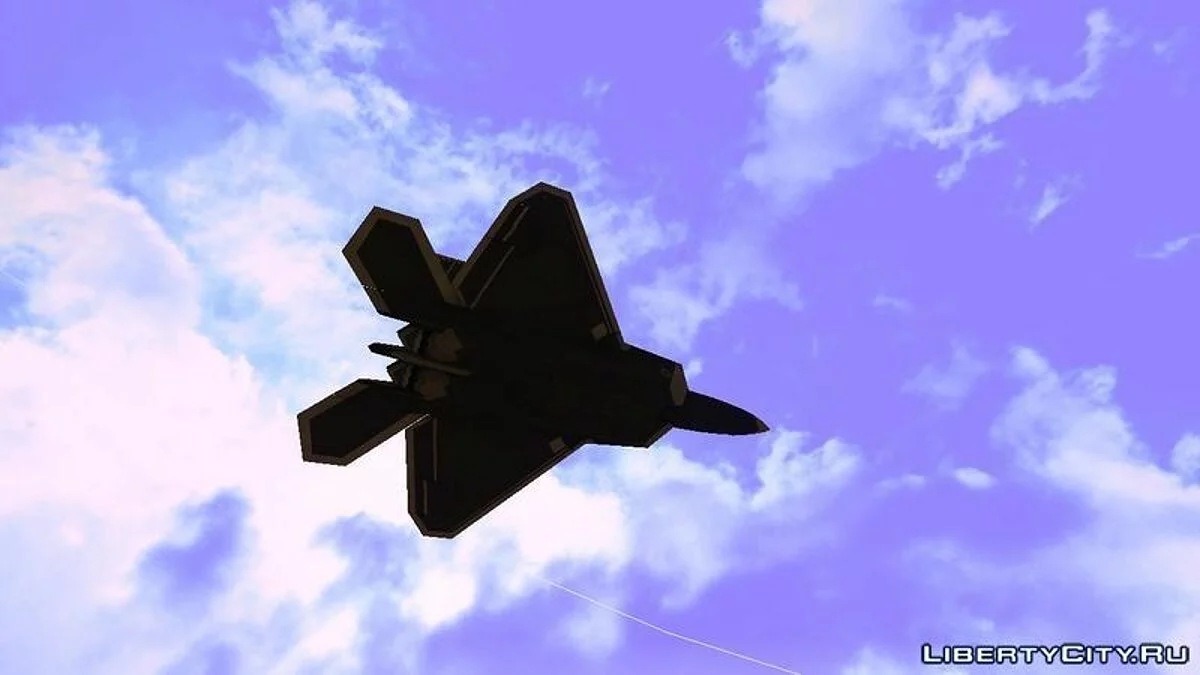 Black F-22 Raptor / GTA San Andreas