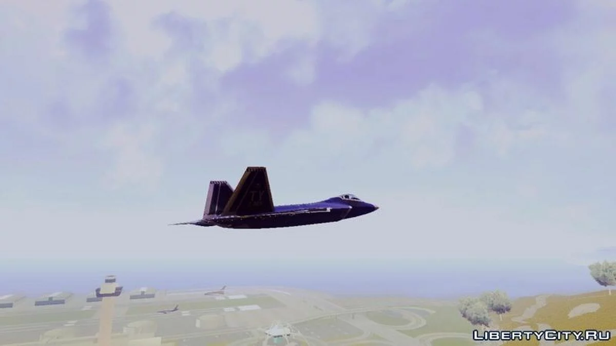 Black F-22 Raptor / GTA San Andreas