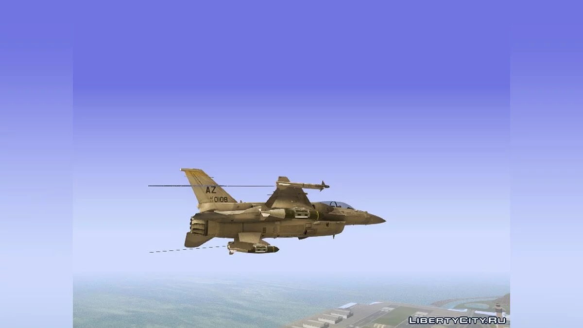 F-16F Fighting Falcon AC AH des Émirats Arabes Unis / GTA San Andreas