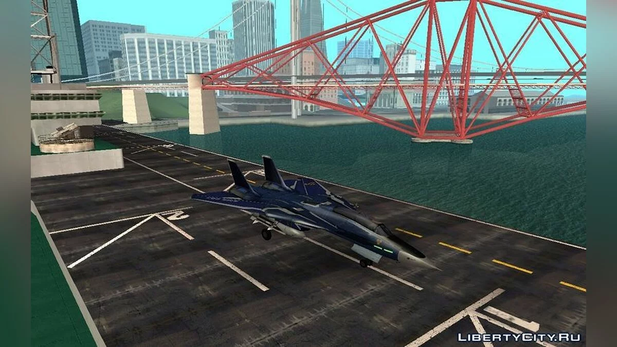 Grumman F-14 Tomcat Macross Frontier Blue / GTA San Andreas