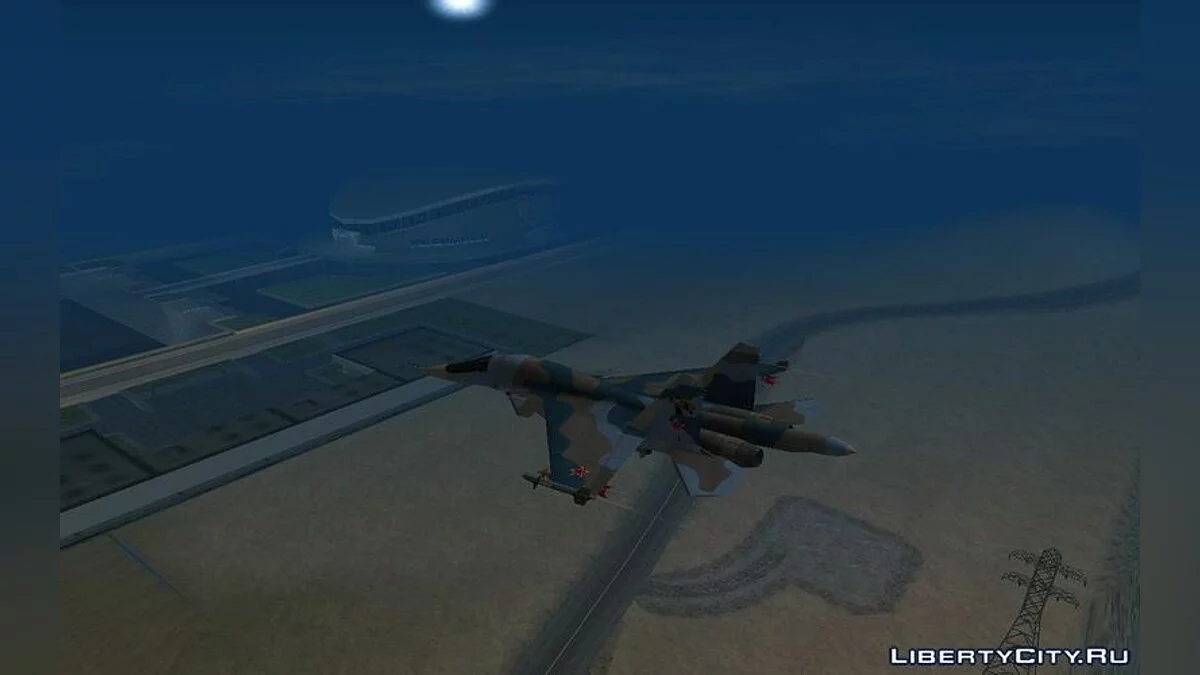 Sukhoi SU-34 Fullback Russian Air Force Camo Blue / GTA San Andreas