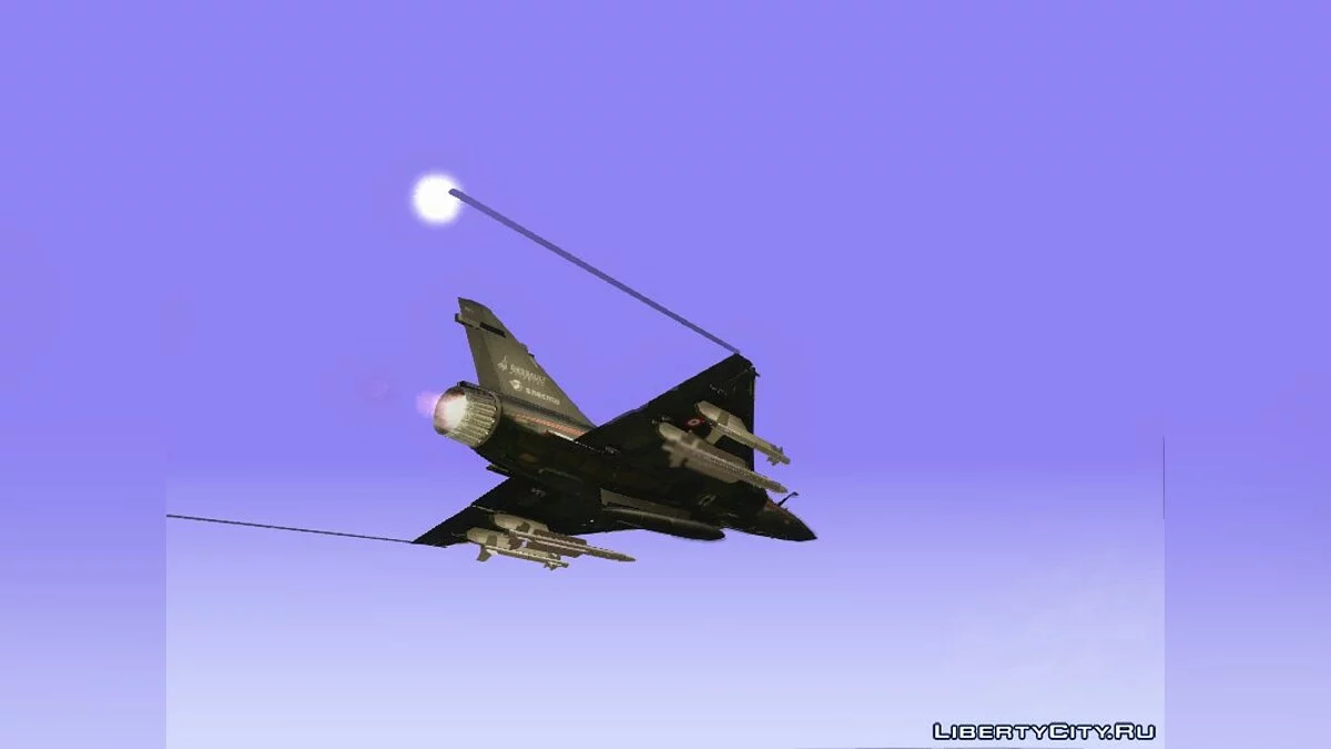 Dassault Mirage 2000-10 Noir / GTA San Andreas