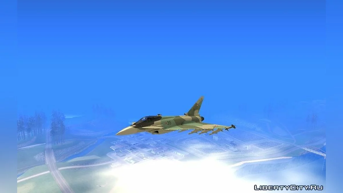 EuroFighter Typhoon 2000 Угорські ВПС / GTA San Andreas