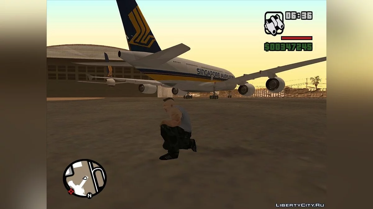 Singapore Airline A380-800 / GTA San Andreas