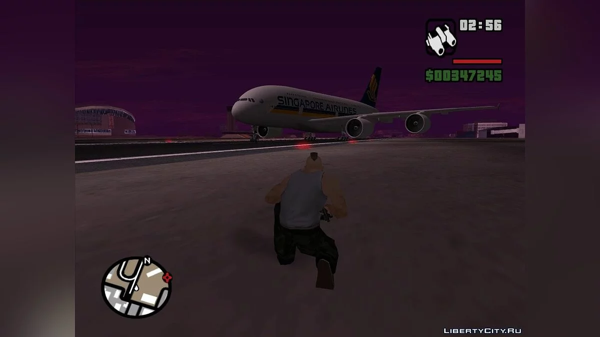Singapore Airline A380-800 / GTA San Andreas