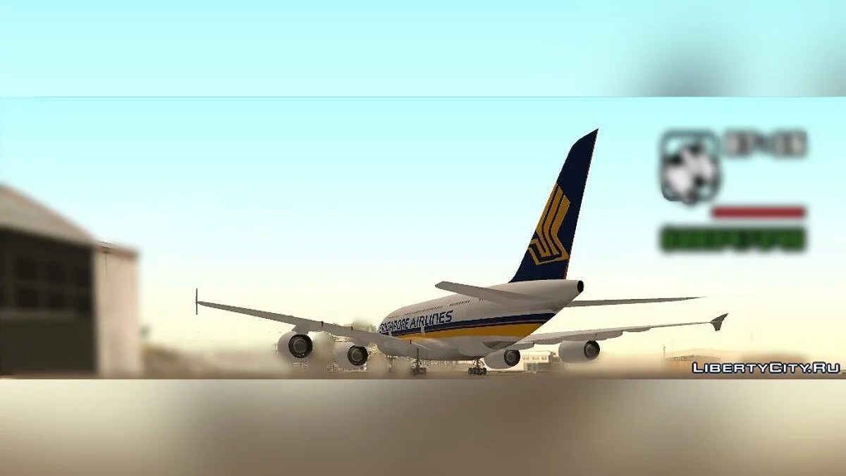 Singapore Airline A380-800 / GTA San Andreas