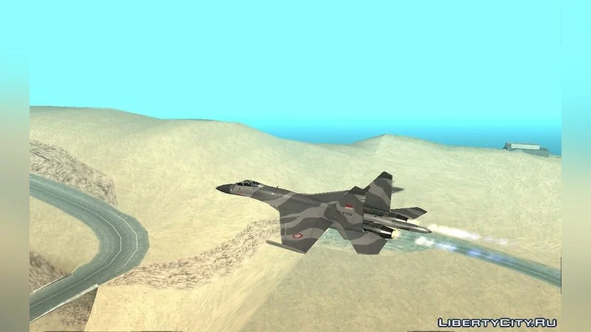 Сухой SU-27СК Військово-Повітряних Сил Індонезії / GTA San Andreas