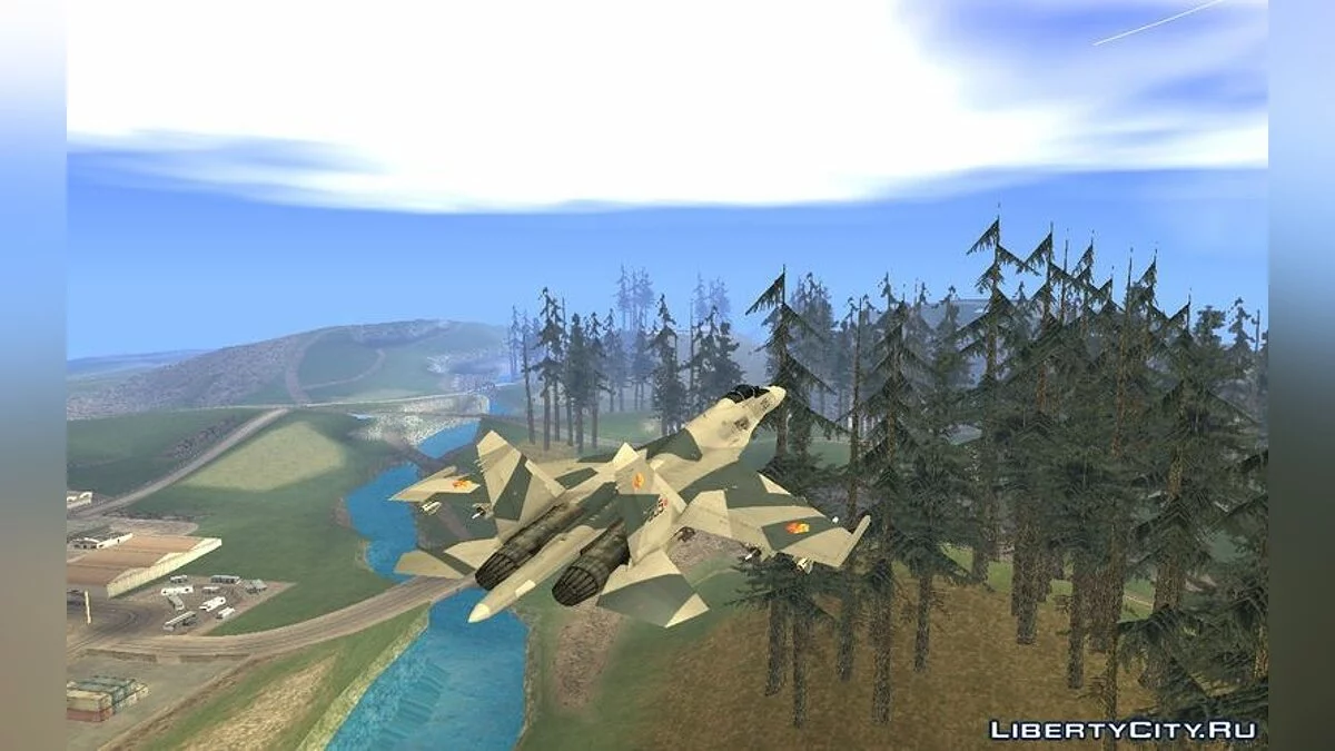 Сухой SU-35BM Повітряні сили Юктобанії / GTA San Andreas