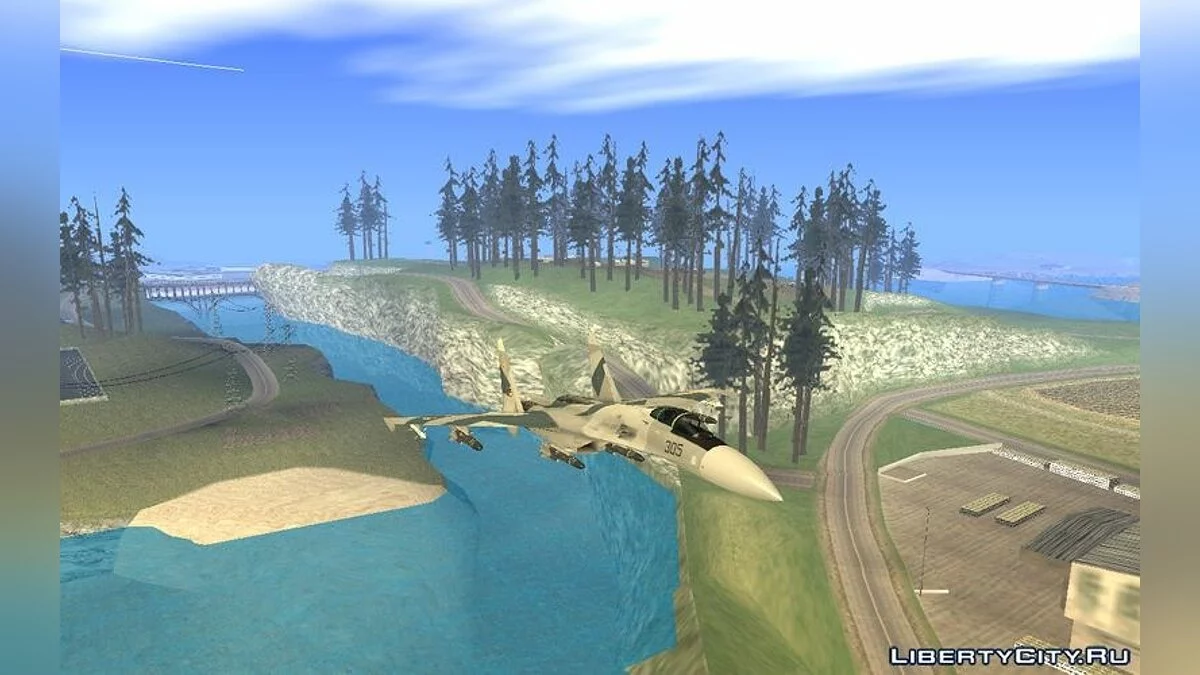 Сухой SU-35BM Повітряні сили Юктобанії / GTA San Andreas