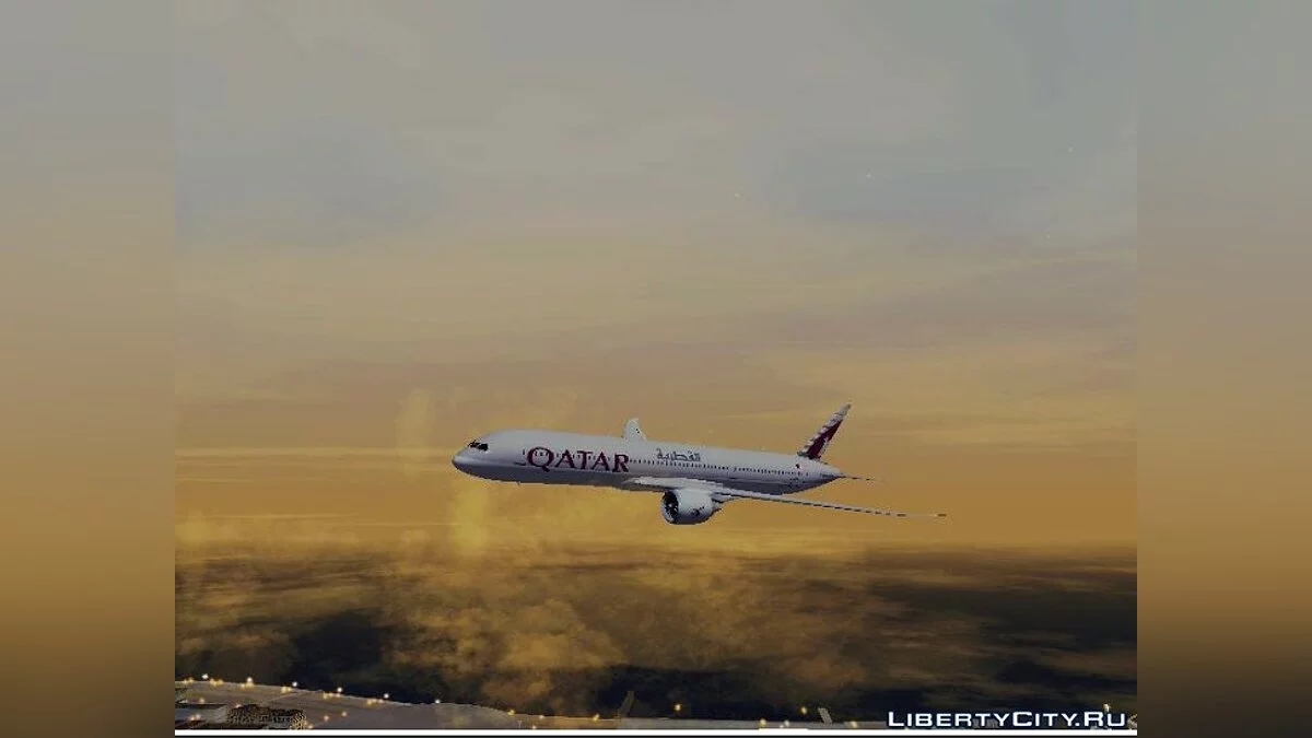 بوينغ 787 الخطوط الجوية القطرية / جي تي إيه سان أندرياس