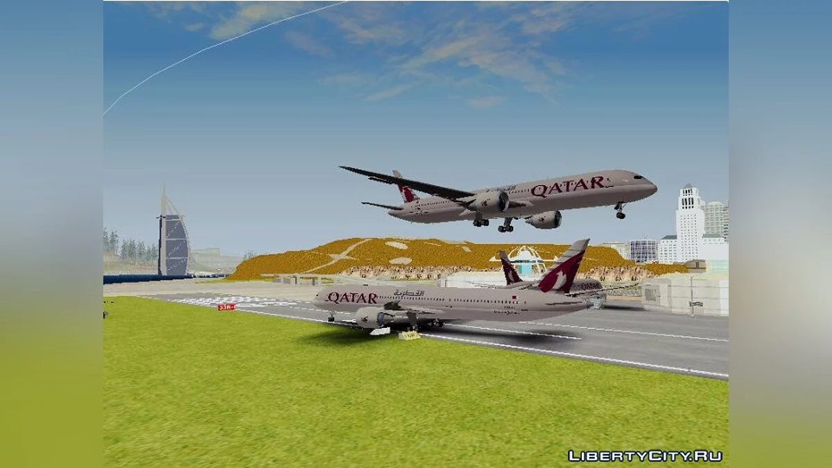 بوينغ 787 الخطوط الجوية القطرية / جي تي إيه سان أندرياس