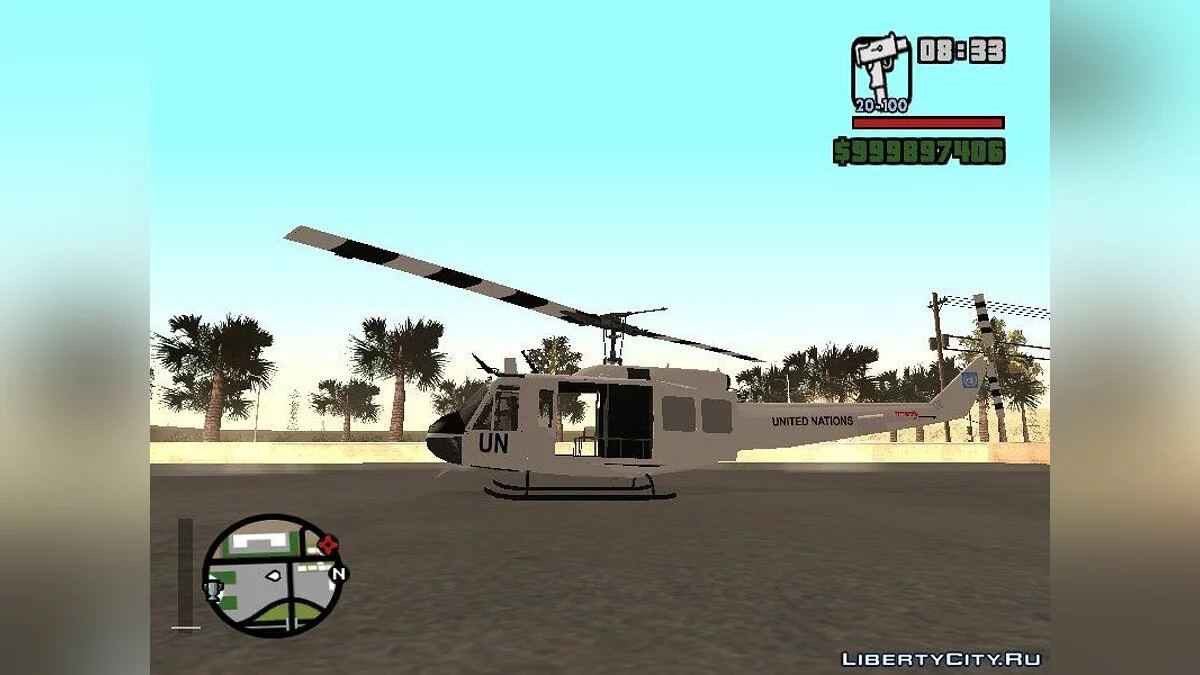 Bell UH-1 Huey ООН - Військовий вертоліт / GTA San Andreas