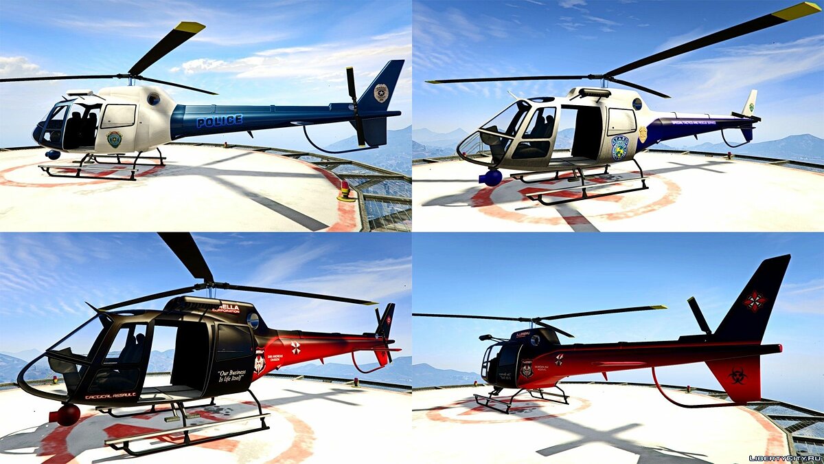 O helicóptero de resident evil para GTA San Andreas
