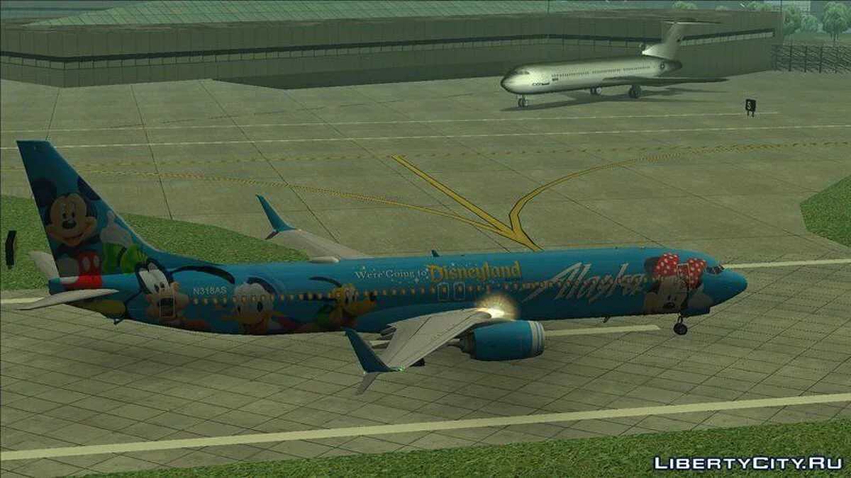 Alaska Airlines 737-900 (Диснейлендська розфарбування) / GTA San Andreas