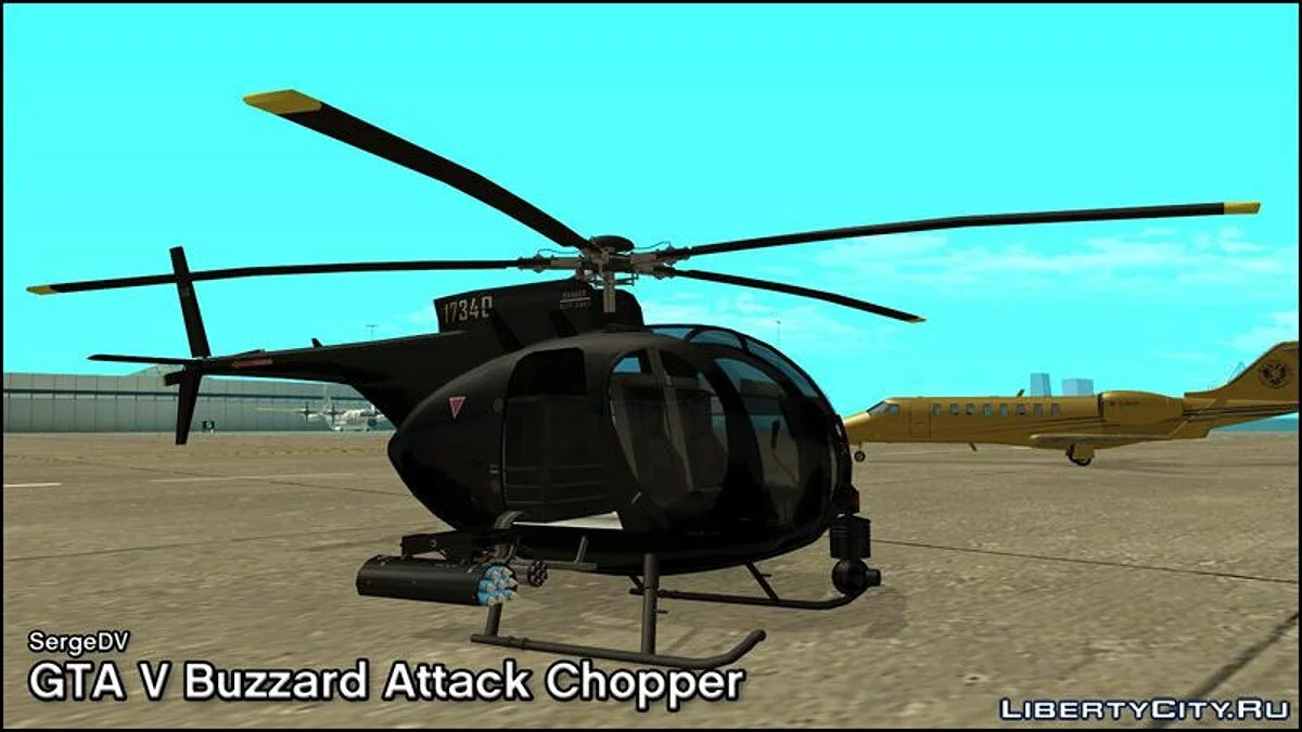 Buzzard Helicopter Pack from GTA 4 and GTA 5 / GTA San Andreas